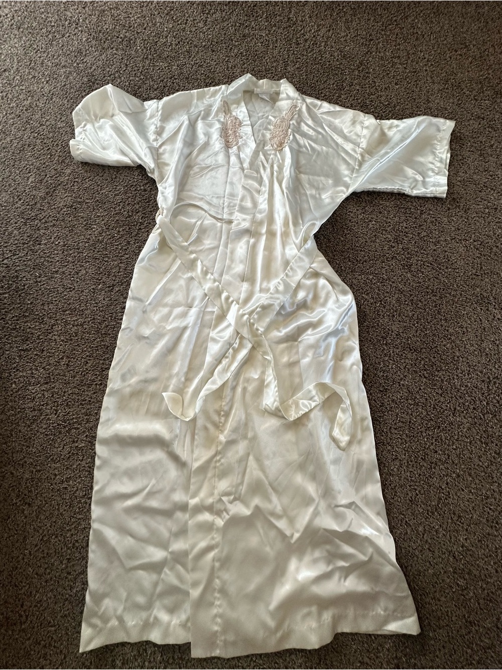 Vintage. Beautiful 3-piece bridal nightgown set from the 90s. - Picture 8 of 14